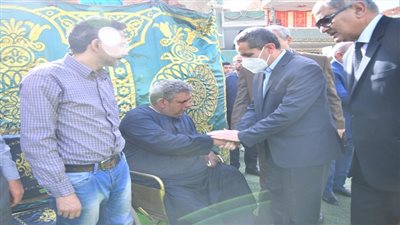 محافظ الغربية: إطلاق إسم الشهيد هيثم الهوارى على مدرسة القرية وتوفير مطالب أسرته 