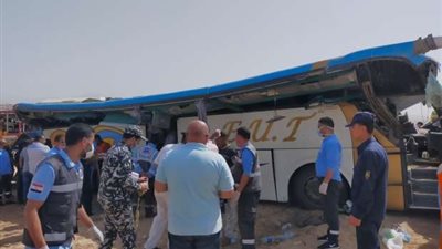 الصحة: 25 سيارة إسعاف فى حادث أتوبيس جنوب سيناء