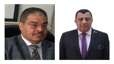 محمد مازن وأسامة خليل عميدي الآداب الثروة السمكية بجامعة السويس