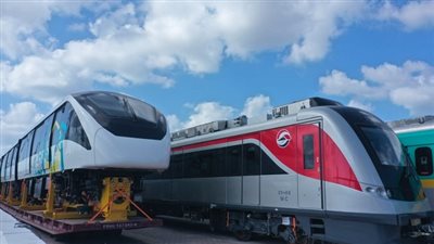 النقل تستورد القطار السابع لمنوريل العاصمة الإدارية نهاية الأسبوع