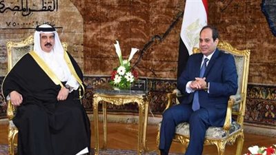 الرئيس السيسى يستقبل ملك البحرين بمدينة شرم الشيخ
