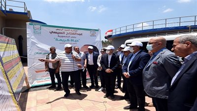 مدبولي يتفقد مشروعات مياه الشرب والصرف وتبطين الترع فى نهطاي بزفتي