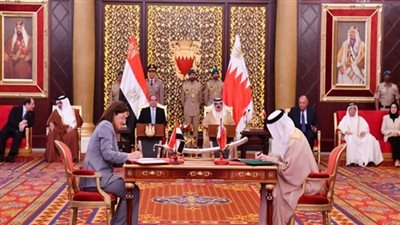 السيسى وملك البحرين يشهدان مراسم توقيع اتفاقيات اقتصادية وعلمية
