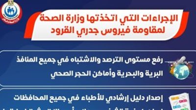 الصحة توضح إجراءات التصدى لفيروس جدرى القرود