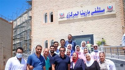 عبدالغفار يتفقد أعمال تطوير مستشفى مارينا المركزي والتي بلغت نسبتها 80% 