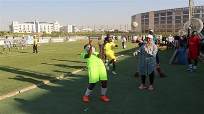 بالصور.. فعالية كروية للتوعية بمخاطر الاتجار بالبشر في المجال الرياضي