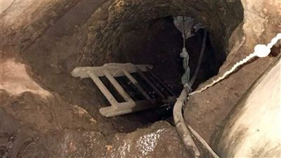 انتشال جثة زوجين انهارت عليهما حفرة أثناء التنقيب عن الآثار بالصف