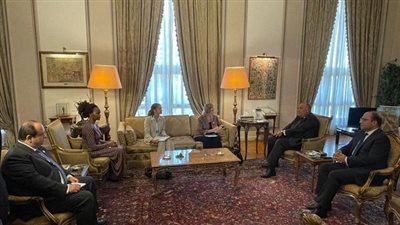 شكري يناقش مع مسؤولة أممية أزمة سد النهضة والأوضاع فى السودان