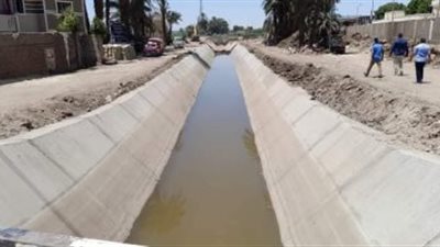 تبطين 5841 كيلو متر ترع بمحافظات الجمهورية