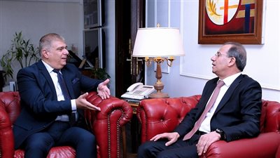 حسين زين يستقبل وزير الدولة لشئون الإعلام الأردنية  