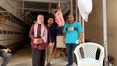 تموين الدقهلية..ضبط ٢٣٥ كيلو لحوم خارج السلخانة  بمركز المنصورة 