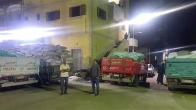 التموين تضبط مضارب تخزن الأرز الشعير بالفيوم وتصادر 25 طنا