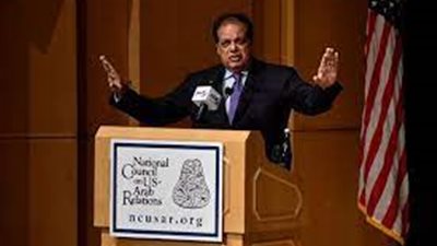 ابو العينين بمؤتمر صناع القرار العربي الامريكي: لمست انبهار قادة الاقتصاد من الجانبين بملحمة البناء والتنمية في مصر 