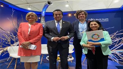 بالصور.. افتتاح جناح منظمة الصحة العالمية بمؤتمر المناخ