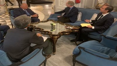  وزير الخارجية يلتقى المبعوث الأممى الخاص لدى سوريا فى العاصمة روما 