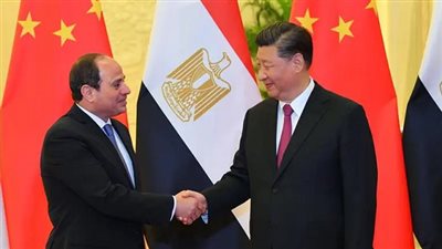  رئيس الصين يشيد بدور مصر بقيادة الرئيس فى تعزيز الاستقرار بالشرق الأوسط 