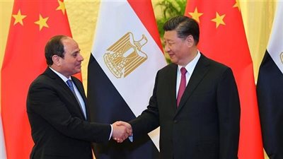  الرئيس لنظيره الصينى: نتطلع للعمل المشترك الفترة القادمة 
