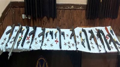 الداخلية: حملة أمنية لضبط حائزى الأسلحة النارية والذخائر ومتجرى المواد المخدرة