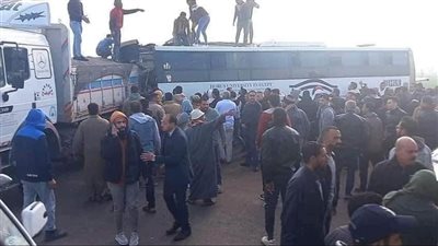 حادث تصادم  اتوبيس جامعة 