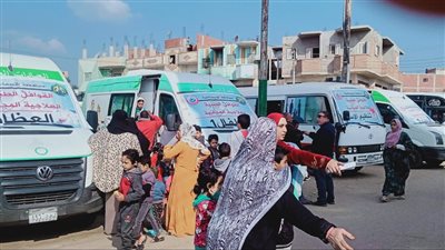 صحة الإسماعيلية توقع الكشف على 900 حالة في قافلة طبية بالوابورات 