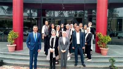 طلاب جامعة السويس في زيارة للأكاديمية العربية للعلوم والنقل البحري