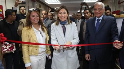 وزيرة الثقافة ومحافظ الجيزة يفتتحان المكتبة المركزية بأكاديمية ‏الفنون