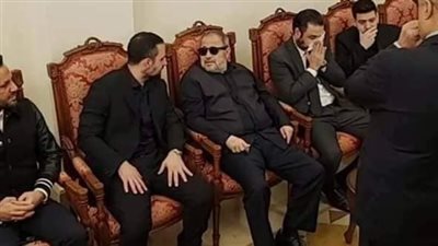 أسوء لحظات جورج وسوف.. تقبل عزاء نجله