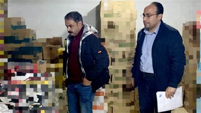 ضبط مواد خام مجهولة المصدر في حملة تموينية بمركز المنصورة بالدقهلية 