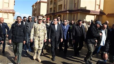 رئيس الوزراء و7 وزراء فى جولة موسعة بمحافظة شمال سيناء