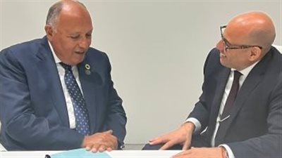 وزير الخارجية يلتقى السكرتير التنفيذى للاتفاقية الإطارية لتغير المناخ بأبو ظبى