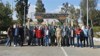 الجيش الثاني الميدانى ينظم زيارة لدارسي دورات المركز القومى للبحوث الإجتماعية والجنائية 