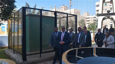 محافظ الفيوم يتفقد حديقة ميدان 