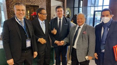 الليثى يلتقى زين وسليمان وابو ذكري على هامش اجتماعات الجمعية العامة للإذاعات العربية  