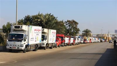قوافل صندوق تحيا مصر تصل محافظة شمال سيناء