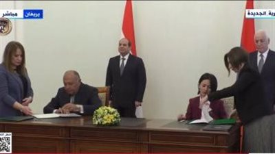 الرئيس السيسي ورئيس أرمينيا يشهدان توقيع اتفاقيات تعاون بين البلدين
