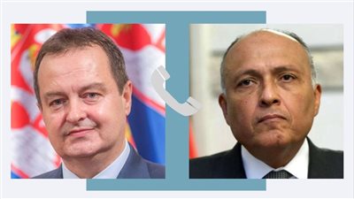 وزير الخارجية يتلقى اتصالاً من وزير خارجية صربيا