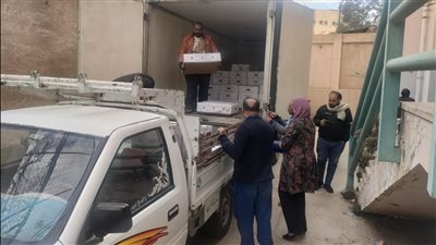 توزيع كراتين مواد غذائية ومساعدات عينية على الأُسر الأولى بالرعاية بالإسماعيلية 