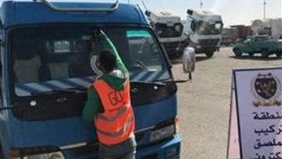 تحرير 2473 مخالفة عدم تركيب الملصق الإلكترونى خلال 24 ساعة