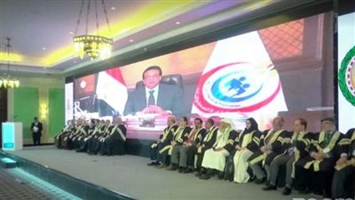 وزير الصحة يلقي كلمة مسجلة في حفل تخريج دفعة من الأطباء بالمجلس العربي 