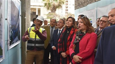 وزيرة الثقافة ومحافظ الإسكندرية يدشنان مشروع إنشاء المبنى الجديد لأكاديمية الفنون بالإسكندرية 