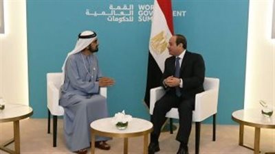 الرئيس السيسي يلتقى حاكم دبى