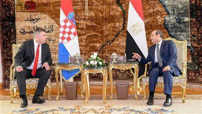 ‎تفاصيل استقبال الرئيس السيسي نظيره الكرواتي زوران ميلانوفيتش