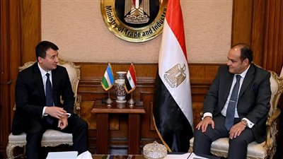 وزير التجارة يستقبل نائب رئيس الوزراء بدولة أوزباكستان  