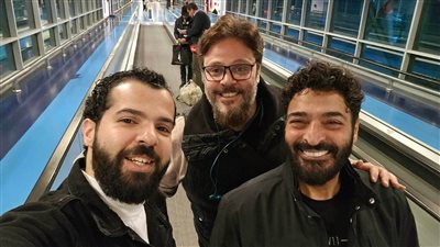 وصول حميد الشاعري إلى الرياض لحضور احتفالية 80 عام هاني شنودة