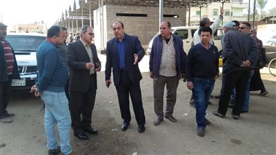 بالصور.. قابيل يتابع أعمال التطوير لموقف أجا العمومى