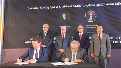 وزير التعليم العالي يشهد توقيع اتفاقية تعاون بين جامعة الإسكندرية الأهلية وجامعة 