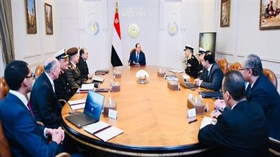  الرئيس السيسي يتابع موقف الأعمال الجارية لتشييد وتطوير الموانئ البحرية
