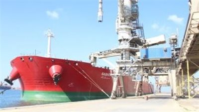 ميناء دمياط يستقبل أكبر شحنة قمح فى تاريخه بحمولة 100 ألف طن