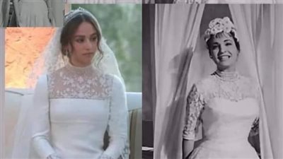 سر حول فستان الأميرة إيمان المحتشم.. ارتدته شادية