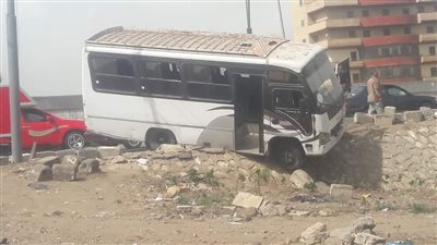 العناية الالهية تنقذ 50 تلميذ في حادث انقلاب اتوبيس بالدقهلية 